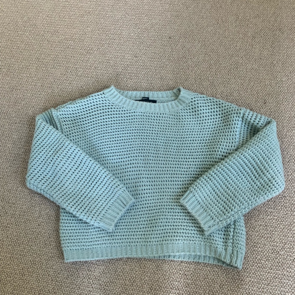 Forever 21 light blue knit sweater